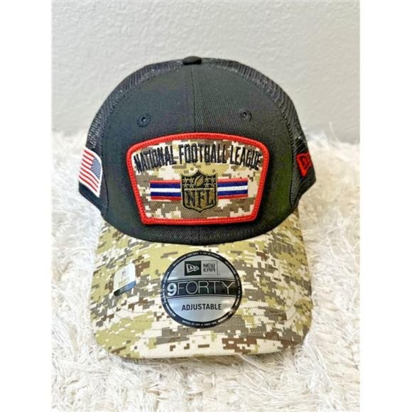 New NFL New Era 2021 Salute To Service Trucker 9FORTY Snapback Adjustable Hat - Picture 7 of 10